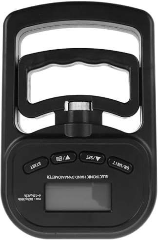 BIUDECO Dinamometro Digitale Portatile Ricaricabile per Forza di Presa Mano 180 Kg con Display Lcd – Strumento di Misurazione Preciso per Allenamento e Riabilitazione Sportiva