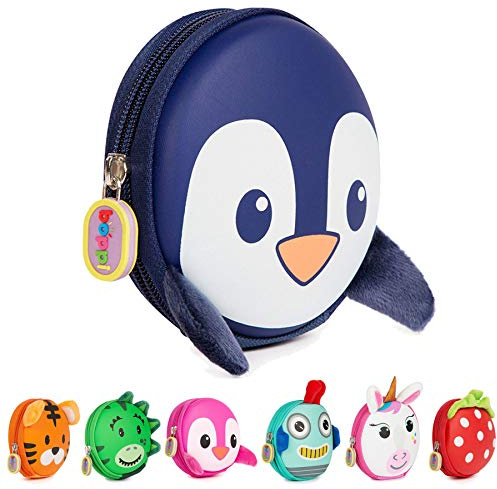boppi Tiny Trekker Kinder Schlüssel Reise Beutel Münzen Handtasche Mini Reise Geldbeutel Schlüsseltasche Reißverschluss Unterarmtasche