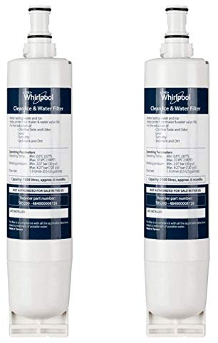 Lot de 2 cartouches filtres a eau SBS002 (101545-50294) Réfrigérateur, congélateur SBS002x2 WHIRLPOOL