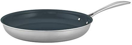 ZWILLING Clad CFX 12-inch Stainless Steel Ceramic Nonstick Fry Pan