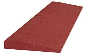 Bordsteinrampe Gummirampe Auffahrrampe Auffahrhilfe 1000x250x50mm Rampe Überfahrrampe Schwellenrampe (Rotbraun)