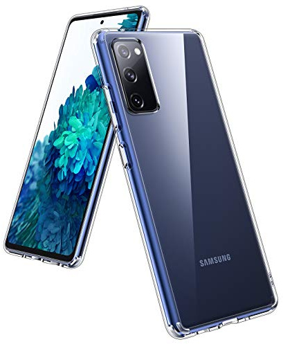 UNBREAKcable Kompatibel mit Samsung Galaxy S20 FE Hülle - Crystal Clear [Anti-Gelb & Kratzfest] Handyhülle Samsung S20 FE, Hartplastik Rückseite & Weich Silikon Bumper Case, Schutzhülle - 6.5 Zoll