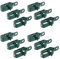 Alberts 611613 Drahtspanner | verzinkt, grün kunststoffbeschichtet | Größe 2 | Länge 100 mm | 12er Set