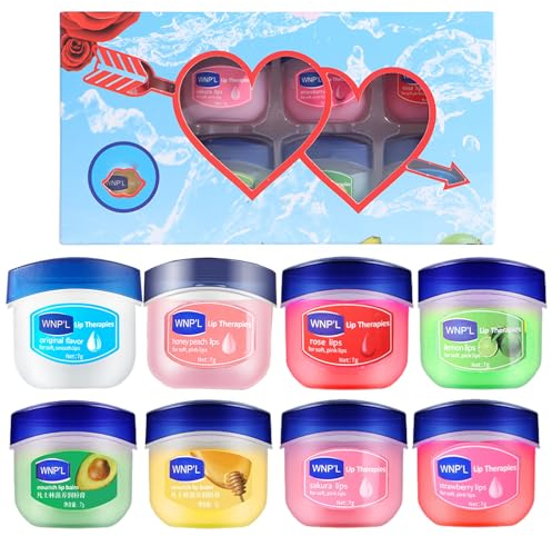 Lip Balm Multipack - 8 Pcs MINI Lip Balms Lip Mask Gifts For Women, Men Teenage Girls - Lipbalm Lip Repair Moisturizer Lip Lightening For Dark Lips Dry Lips Treatment Skin Care Sets & Kits