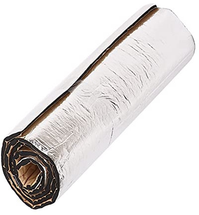 Tapis de Mousse D'isolation Thermique et Phonique pour Voiture, Panneau Arrière de Capot argenté avec Amortisseur Thermique