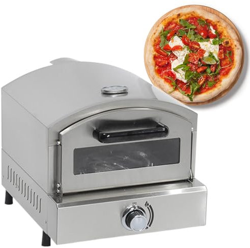 Four à Pizza à Gaz de Comptoir en acier inoxydable, Four à Pizza Portable, Adapté à la Cuisine en Plein Air, Commerciale ou Domestique