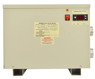 Elektrisk poolvärmare med digital display Bärbar kommersiell pooluppvärmningsverktyg for spaavkoppling, badkar Effektiv uppvärmning(With digital display,36KW)