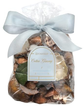 Aromatique, Cotton Ginseng, Scented Decorative Potpourri Bag of Fragrant Bowl Filler for Home and Office, Perfect for Bridal Showers, Holidays, Decorative Bowls, Fragrance