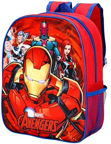 TDL Avengers Backpack Kids Superhero School Bag Lunch Travel Rucksack with Side Mesh Pocket