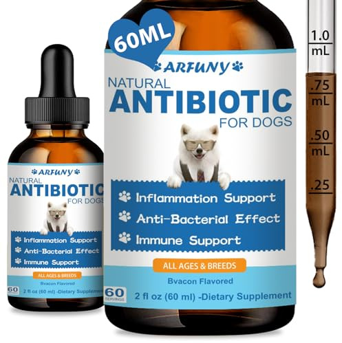 SANTKOL Antibiotici naturali per cani – 60 ML gocce per la tosse per cani – Sollievo dal prurito della pelle – Sollievo dalle allergie – Rafforzare il sistema immunitario – Con ingredienti naturali