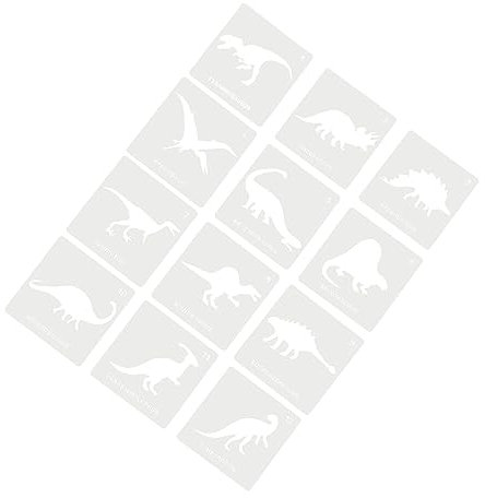 Operitacx 12stücke Dinosaurier Schablonen Für Scrapbooking Hohlmalvorlagen Aus Flexibel Und Wiederverwendbar Für Handwerk Und Malerei