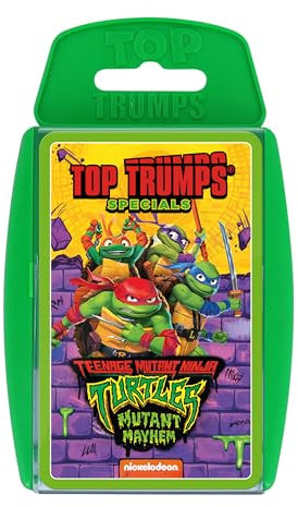 Top Trumps Kartenspiel Teenage Mutant Ninja Turtles - Familienspiele für Kinder und Erwachsene - Lernspiele - Kinder Kartenspiele für 2+ Spieler - Kartenspiele für Familien - Card Wars - für 6+ Kinder