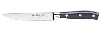 BRA Signature | Cuchillo verduras 130 mm, Acero Inoxidable alemán forjado con Molibdeno Vanadio, Mango Remachado ABS, Diseño Ergonómico, Hoja 1,6 mm espesor