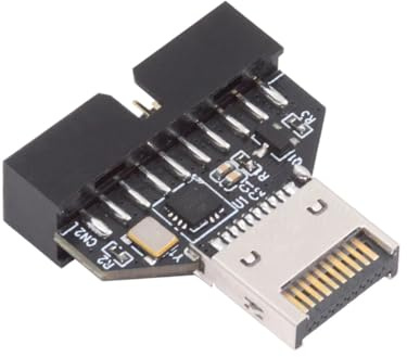 CY Adapter typ E IDC Socket USB 3.1 frontpanel huvud till USB 3.0 20-stifts huvudförlängningsadapter med CH334P för stationära moderkort