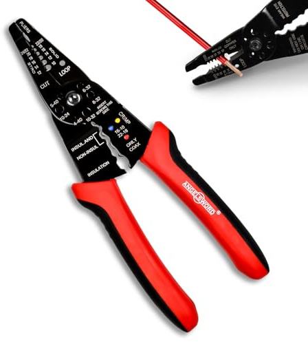 ANGELSWORD 8 Wire Stripper, Wire Cutter, Wire Crimper, Electrician Tool