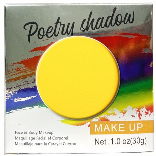 HISUNBEN Body Paints Aggiornamento 30 g, colore per viso e corpo, lavabile per bambini, trucco per teatro, carnevale, Halloween, feste - 2 giallo
