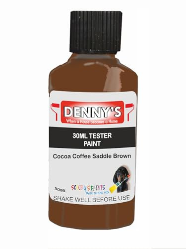 Premium Interior Wall & Ceiling Emulsion Paint – Cocoa Coffee Saddle Brown – Rich Matt Finish, Durable & Washable, Low Odour, Ideal for Living Rooms, Bedrooms & Hallways (30ML Tester Bottle)