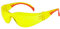 TIMCO Comfort Safety Glasses - Lightweight safety glasses with soft arms to give extra comfort and grip around the ears and temples when worn for long periods - Amber