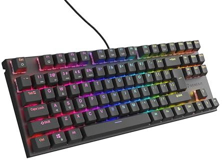 Genesis Gaming Tastatur Thor 303 TKL leise kabelgebunden schwarz (US)