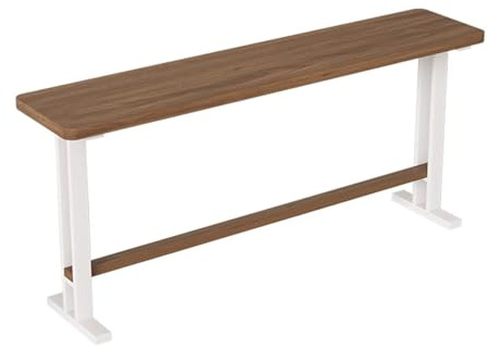 Smala barbord för små utrymmen, nordiskt minimalistiskt massivt trä med högtemperaturlackfinish och tjocka ben, perfekt för hemmakök, matsal och bistroanvändning