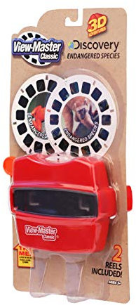 Basic Fun 2063 Viewmaster Discovery Kids Endangered Species, Red, for 3 years to 18 years