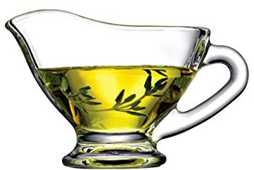 bricco latte Piccolo Vetro Creamer, Caffè Latte Creamer Pitcher/Servire Brocca/Sauce Pitcher/Latte Creamer Brocca for la cucina set piatti (Size : L)