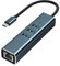 Adaptador USB a Ethernet de aluminio con 3 puertos USB 3.0 y cable de red Gigabit Ethernet RJ45, convertidor LAN USB para MacBook Pro, Surface Pro, XPS, etc