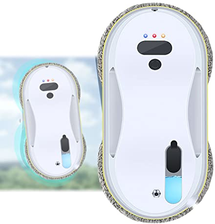 Oiyekntd Fensterreinigungsroboter, elektrischer intelligenter Fensterreiniger -Roboter mit automatischem Wasserspray, Roboterfenster -Reinigung für Außen-/Innenfensterfliesen