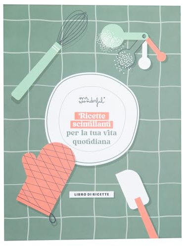 Mr. Wonderful - Libro di ricette - Ricette scintillanti per la tua vita quotidiana - Libro di ricette con 6 divisori, per dividerle per tematiche