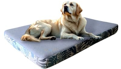 Maxtin Cama Perro Hidrófuga Grande 80x60x8,5 cm - Cama Perro Viscoelástica y Ortopédica - Lavable, Hidrófuga y Desenfundable, Ideal para Perros Grandes y para Gatos