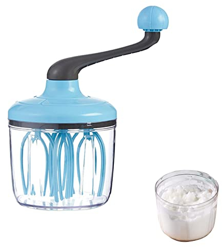Rotierender Handbesen, 1500ml Schneebesen Und Trenner Handmixer, Schneebesen Manueller Mit Kurbel Für Den Hausgebrauch - Vielseitiges Werkzeug Für Milchaufschäumer Ruehrgeraet Sahnemischer