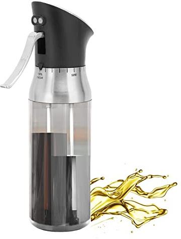 Pulverizador de aceite de oliva Condimento Spritzer Atomización Botella de spray de aceite Sellado Salsa Squirt Botella Recargable Dispensador de condimentos para el hogar Cocina Barbacoa Picnic