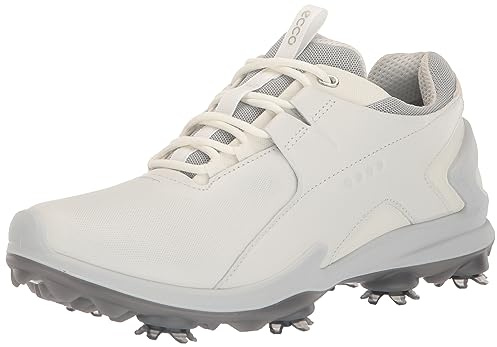 Ecco Hombre Golf Biom Tour Leather Synthetic White Entrenadores 43 EU