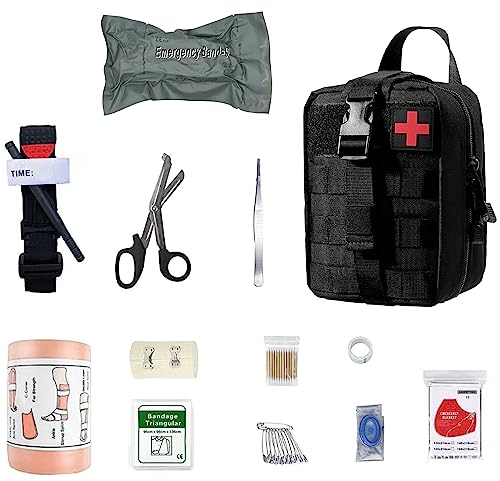 Erste Hilfe Set, Medizinische Taktische Tasche,Medizinische Tasche für Camping, Jagd, Wandern, Zuhause,Auto und Abenteuer,Trauma Kit,Military Combat Survival Everyday Carry Blutungskontrolle