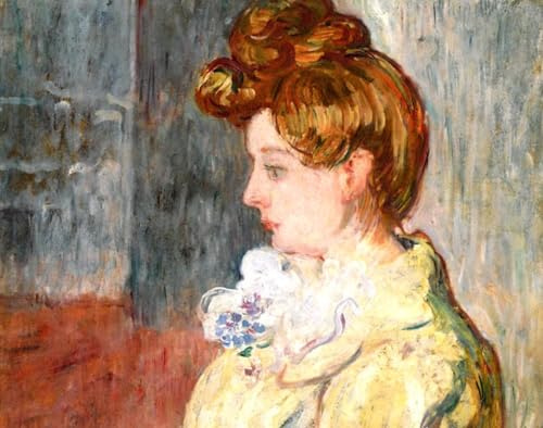 Malen-nach-Zahlen-Set für Erwachsene Louis Valtat Frau im Moulin Rouge DIY-Leinwand-Ölgemälde mit Pinseln Acrylpigmenten