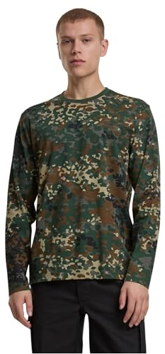 Brandit Premium långärmad skjorta för män, Fleece kamouflage, M