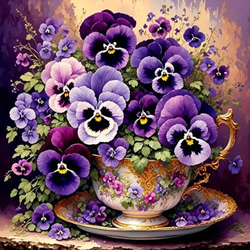 5D Diamond Painting Blumen,Diamant Painting Bilder für Erwachsene,DIY Diamantmalerei Set mit Phalaenopsis,Diamond Painting Erwachsene Anfänger,Diamant Painting Blume Geschenkideen,Wohndeko(30x30cm)
