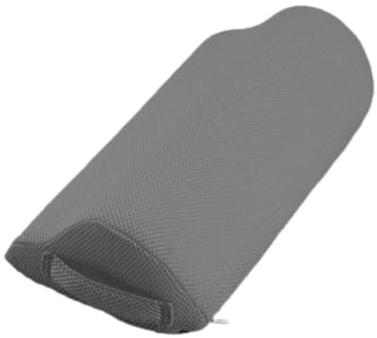 HuadaXtai Cuscino di Supporto per Le Gambe a Forma di Mezzaluna per Uso in Ufficio E a Casa, Grigio