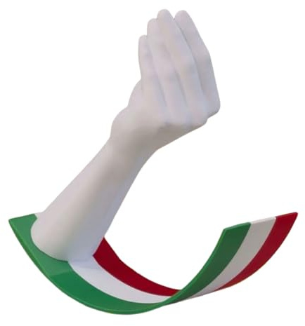 Yooghuge Figura dinámica italiana de gesto de mano oscilante, adorno de escritorio para decoración de oficina en casa y regalo, decoración de escritorio temática italiana