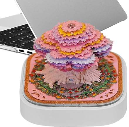 Erconsso Calendrier 3D en forme de cabane dans les arbres - Papier de bureau détachable pour enfants, étudiants, écriture, planification, lieu de travail, étude, décoration d'intérieur, festival