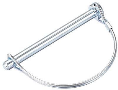 sourcing map Bloqueo Eje Pasador 8x90mm Acoplador Pasador | para Granja Remolques Vagones Césped Jardín Arco Redondo