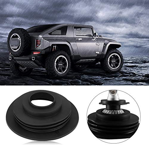 Auto Scheinwerferdichtung Staubdichte Abdeckung 2 Stück LED-Scheinwerfer Gummi Wasserdichte staubdichte Dichtungsabdeckung Kappe für H4 H7 H8 H11 9005 Glühlampe