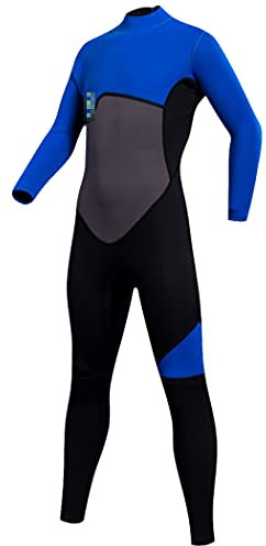 LIOPJH Combinaison de plongée intégrale élastique pour enfant 2 mm Manches longues 8-16 ans Protection solaire Manches longues