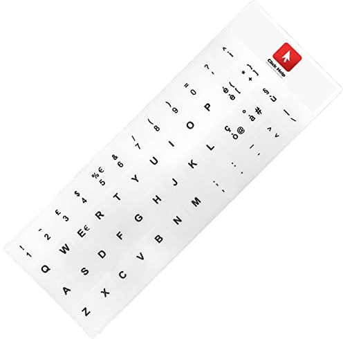 Kit Adesivi Tastiera stickers per trasformazione layout in Italiano [Bianchi]