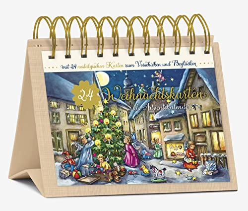 Table Advent Calendar 24 Nostalgic Christmas Cards