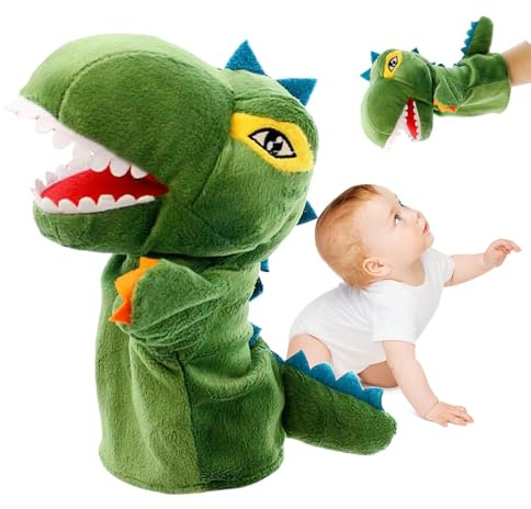 Marionette di dinosauro per bambini, Marionetta di dinosauro | Marionette da dito con animali,Burattini a mano per giochi di ruolo fantasiosi, burattini a mano per bambini, burattini per raccontare st