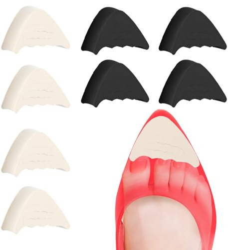 4 paia di inserti regolabili per scarpe troppo grandi, solette imbottite regolabili per scarpe di taglia unica, per donne e uomini, casual, sportivi, con tacchi alti (nero e kaki)