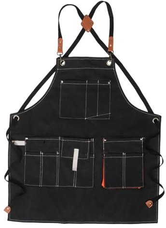 OATIPHO Arbeitsschürze Mit Taschen Für Damen Herren Küchenschürze Aus Wasser Und Ölbeständigem Material Malerschürze Zum Schutz Vor Verschüttetem Und Flecken