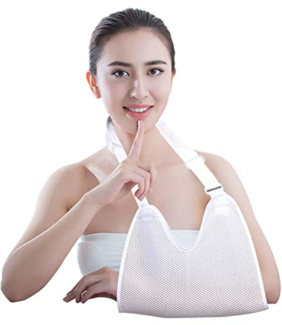 Kiuiom Armschlinge Schulter,Einstellbar Armschlaufe Mit Atmungsaktivem Mesh Für Damen Und Herren,Schulterschlaufe,Armschlinge Schulter Links Rechts,Für Gebrochenes Handgelenk,Arm,Ausgerenkte Schulter
