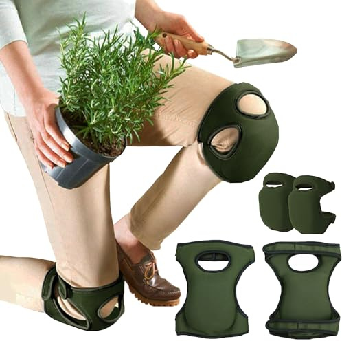 MZSX Dicke Bequeme Memory Foam Garten Kniepolster， Kniende Knieschoner，Kniepolster Mit Griffen，Mehrzwecksitzkissen，Sport Knieschoner, Kniepolster Zum Training
